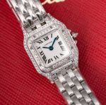 Cartier Panthere De 19*25mm 316L Steel Imported Quartz Movement Silver Bracelet Watch